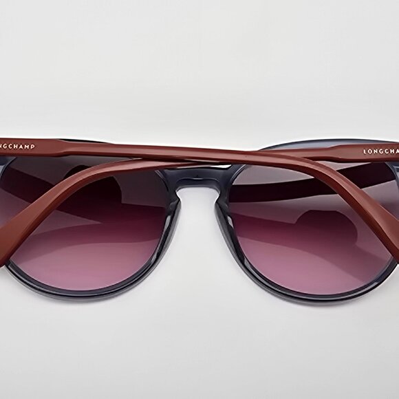 Longchamp LO606S 429 Petrol Brick Frame Brown Gradient Lens Sunglasses w/ Case main image 8